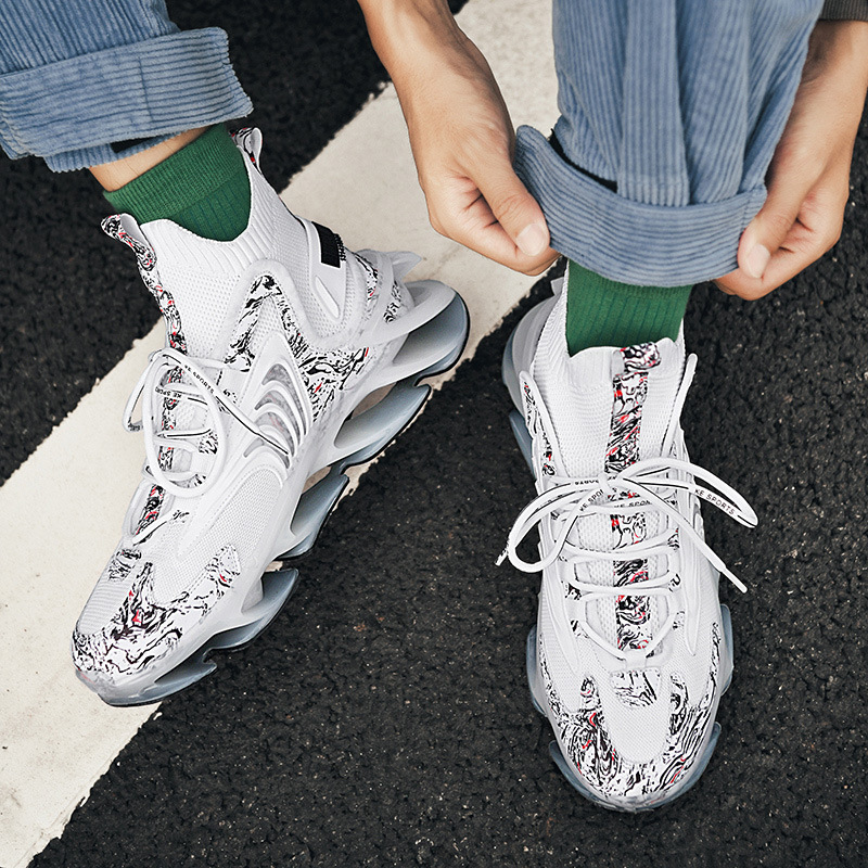 Fashionable Breathable High-top Socks Buckle Casual Shoes foto 4