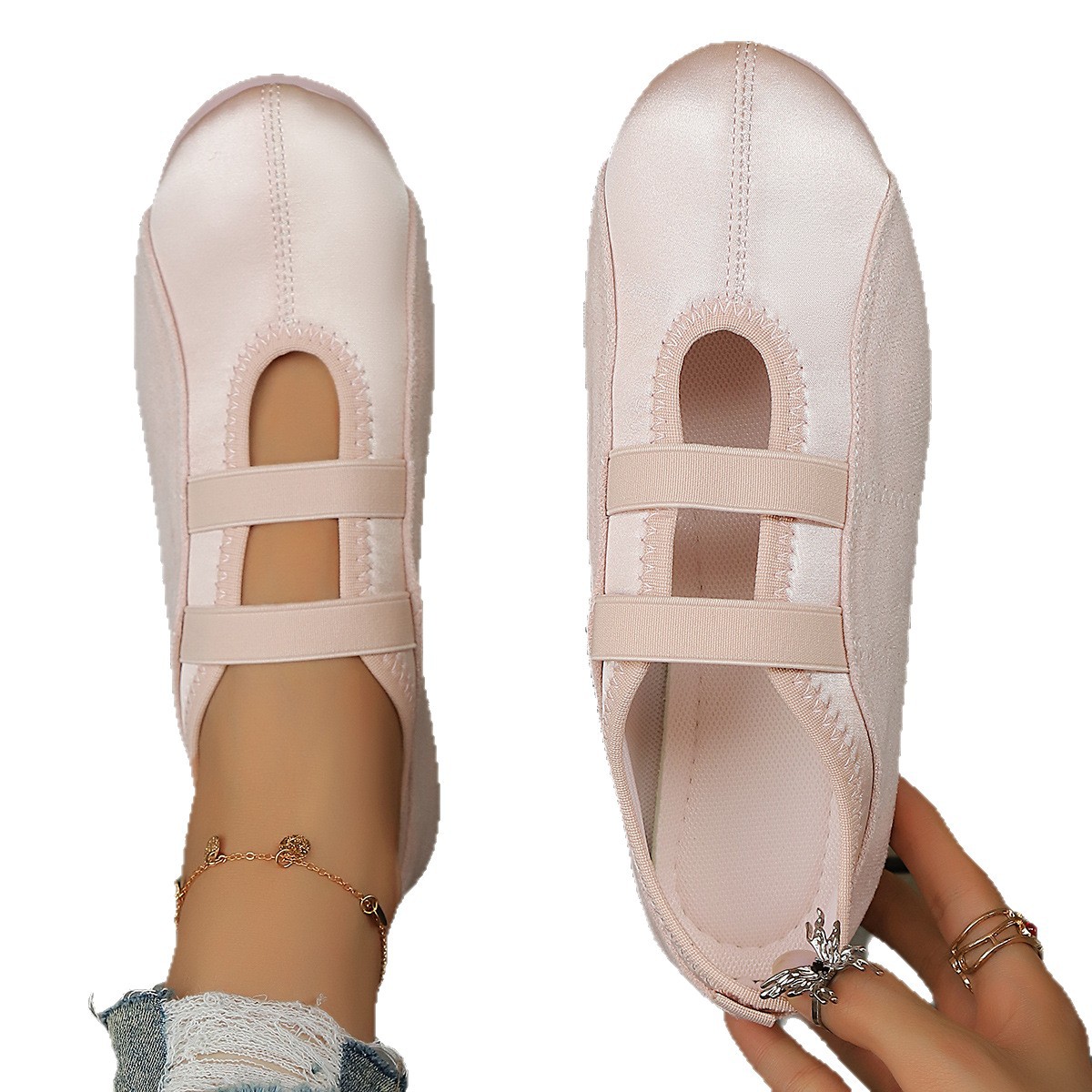 Women's Fashion Round-Toe Soft-Soled Flat Shoes foto 4