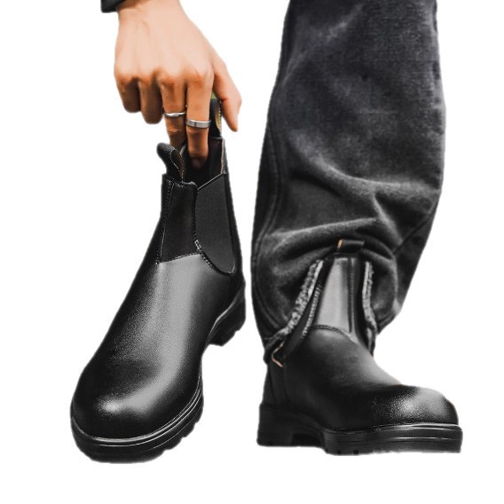 Men's Retro Chunky-Soled Casual Ankle Boots foto 2