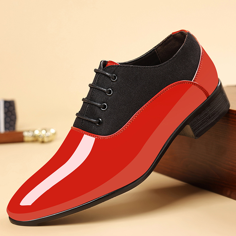 Shiny Surface Soft Sole Shoes Male foto 2