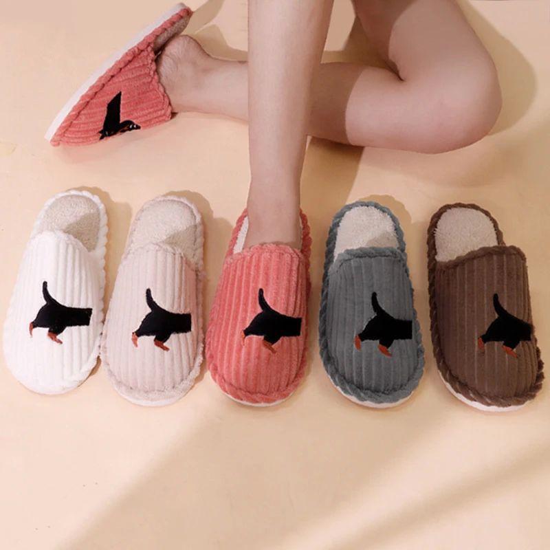 Cartoon Dog Pattern Women's Indoor Slippers Autumn Winter foto 4