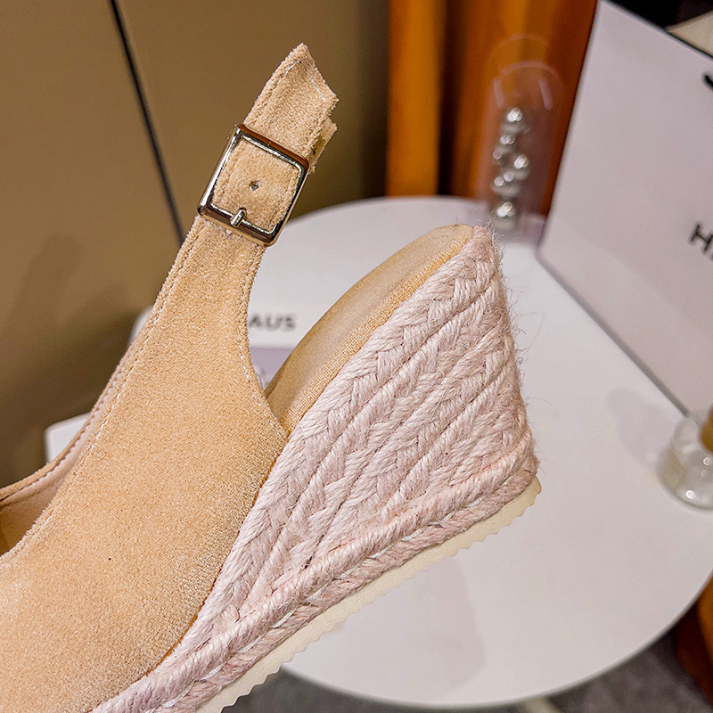 Summer Sponge Cake-Style Thick-Soled Waterproof Platform High-Heel Fashionable Cross-Strap Buckle Sandals For Women foto 2