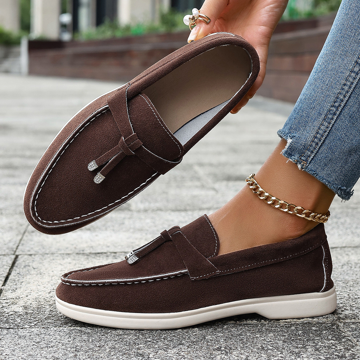 European And American Foreign Trade Slip-on Loafers Gommino foto 5