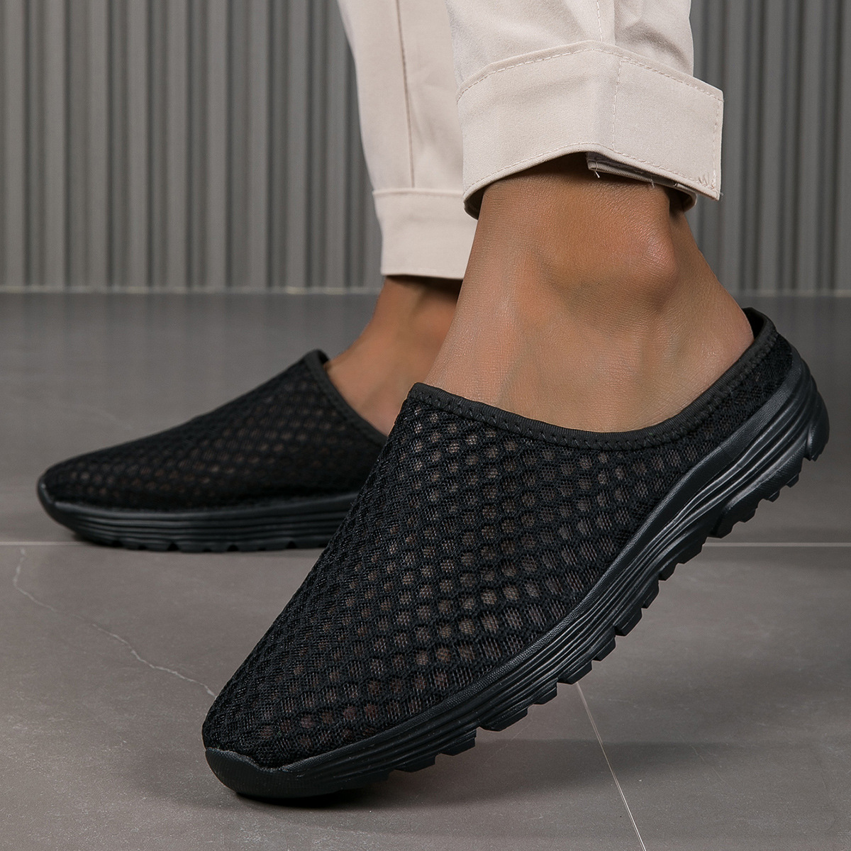 Mesh Outdoor Walking Sandals With A Head Cover foto 5