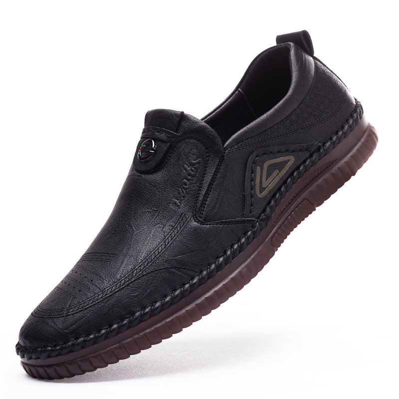 Mens Casual Soft And Breathable Leather Shoes foto 2