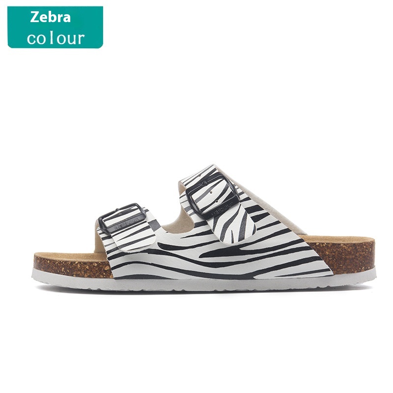 Buckle Flat Cork Slippers Summer Same Beach Buckle Sandals foto 5