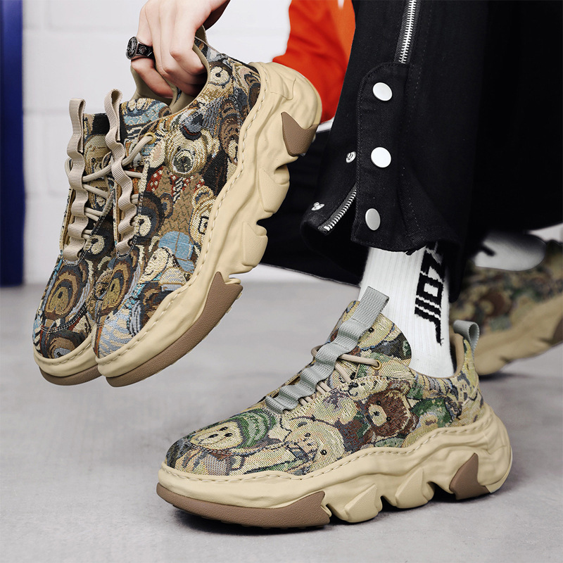 Canvas Breathable Platform Heightened Daddy Shoes foto 5