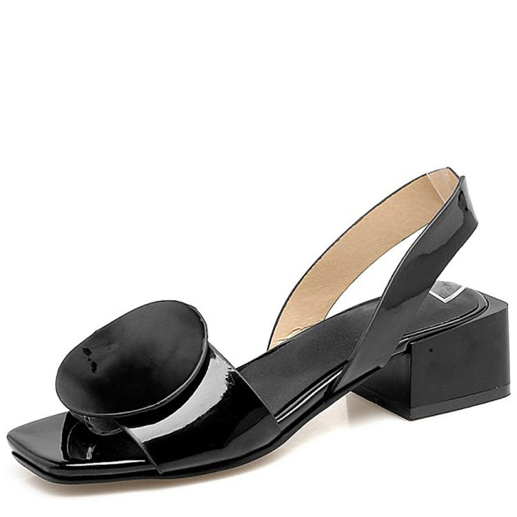 Large-size Decorative Sandals With Round Or Square Designs foto 3