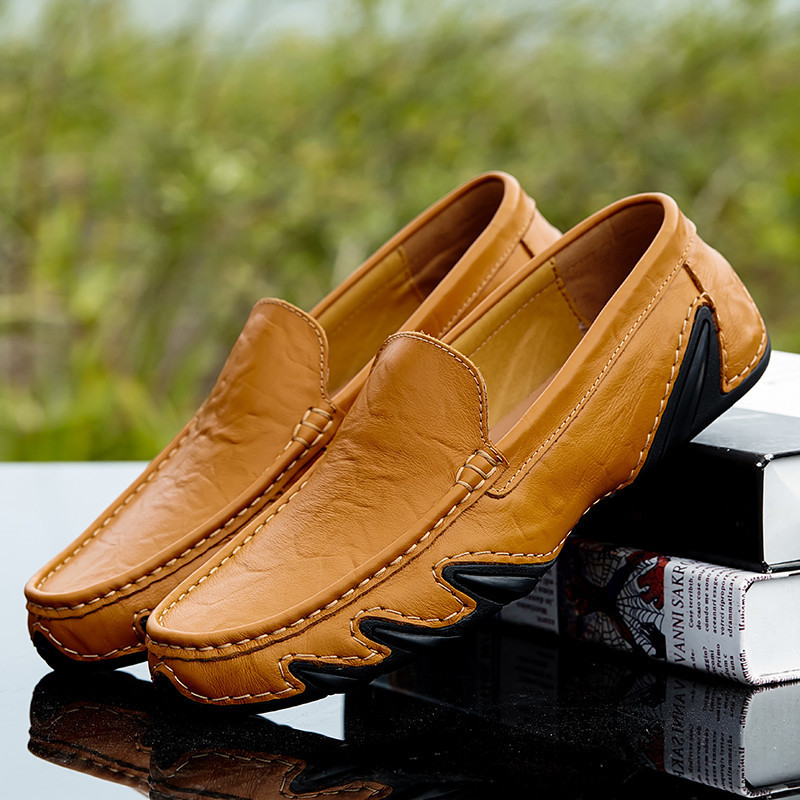 Retro British Style Small Leather Shoes For Men foto 4
