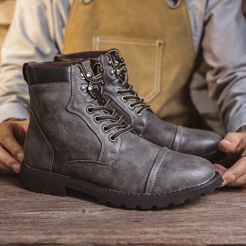 Fall Winter Men Boots British Style foto 3