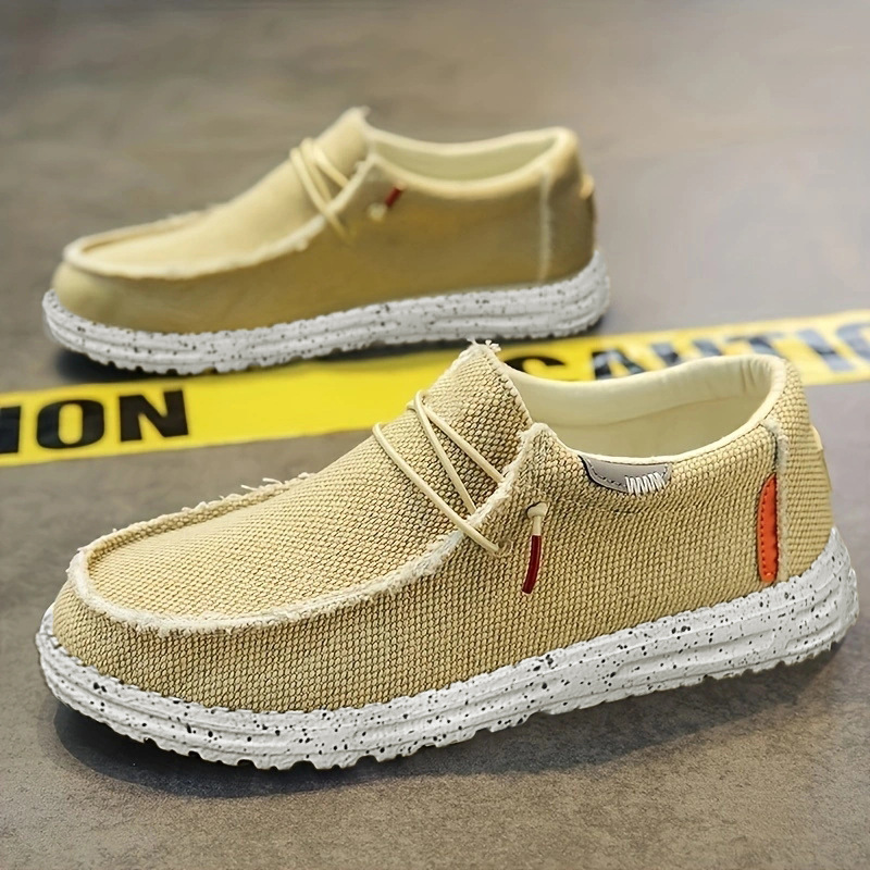 Autumn Men's Slip-on Canvas Breathable Shoes foto 3