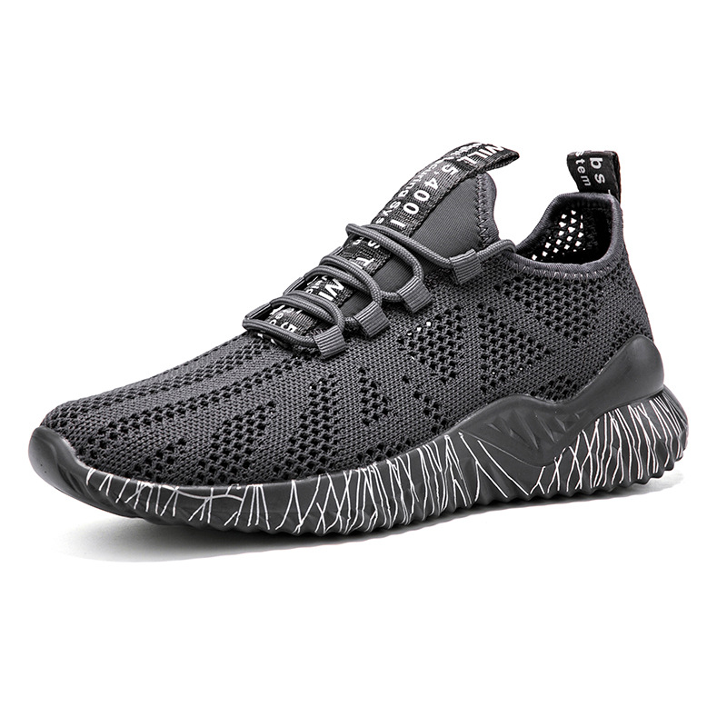 Men's Hollow-out Fly Knit Couple Casual Shoes foto 5