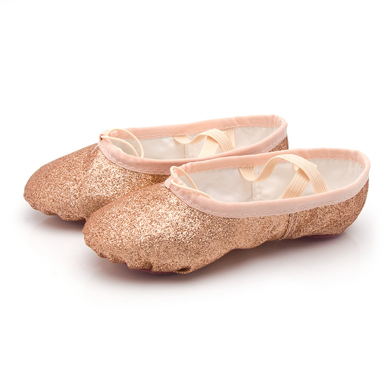 Golden Folk Dance Cat's Paw Performance Ballet Dancing Shoes foto 3