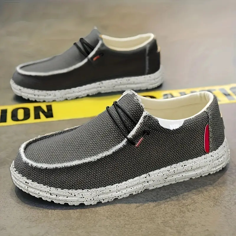 Autumn Men's Slip-on Canvas Breathable Shoes foto 2
