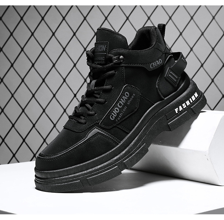 Men's Shoes Breathable High Top Working Wear Shoes Non-slip Casual Boots foto 3