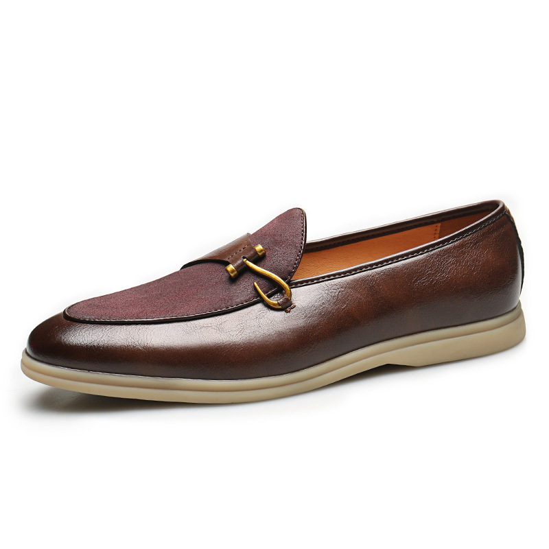 Versatile Breathable Casual Men's Leather Shoes foto 2