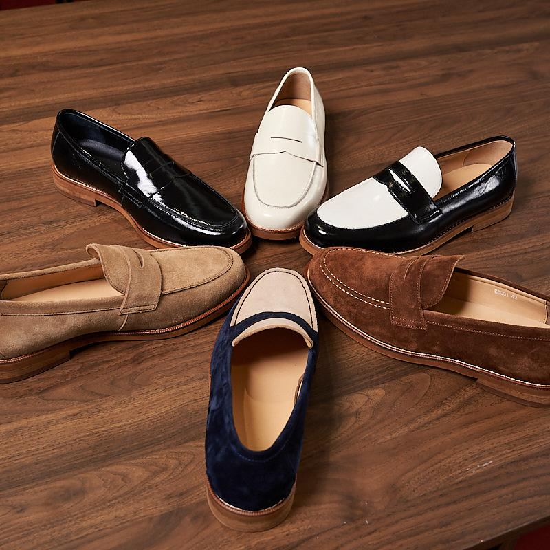 Retro Loafers Genuine Leather Handmade Leisure foto 3