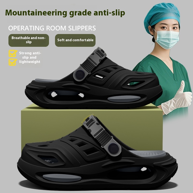 Slippers Men's Summer Outdoor Hole Shoes Deodorant And Non-slip foto 5
