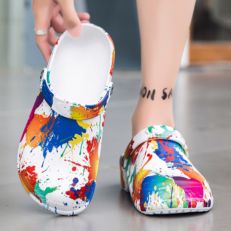Fashion Personalized Printed Design Beach Sandals Men foto 2