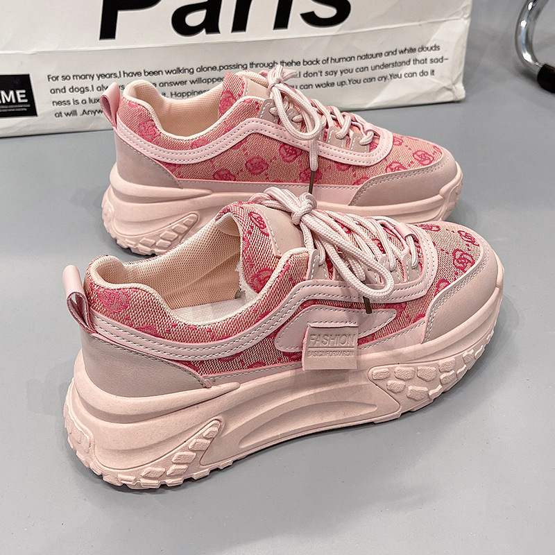 Spring New Breathable All-matching Platform Running Shoes Women foto 3