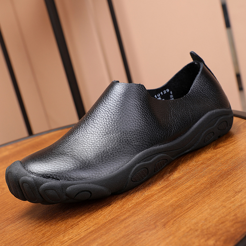 Top Layer Cowhide Men's Casual Leather Shoes foto 2