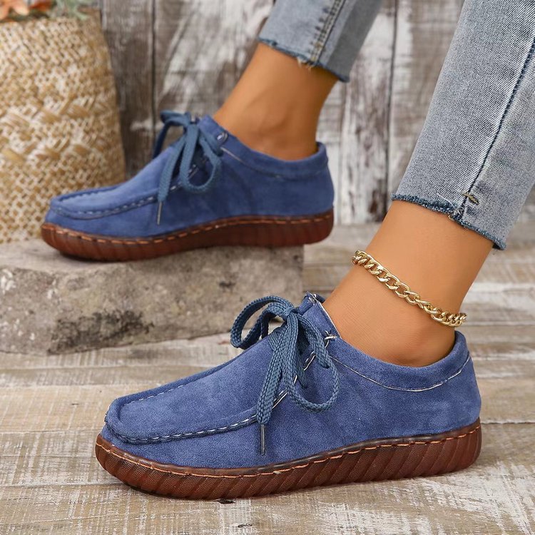 Women's Mom Shoes Casual Lined Shoes Round Head foto 2