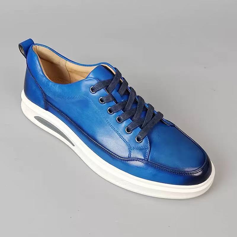 New Korean-style Versatile Mens Shoes Sports Leather Shoes foto 4