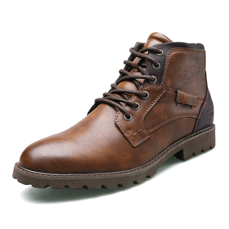 Martin Boots Men's Boots Plus Size Zipper Ankle Boots foto 3