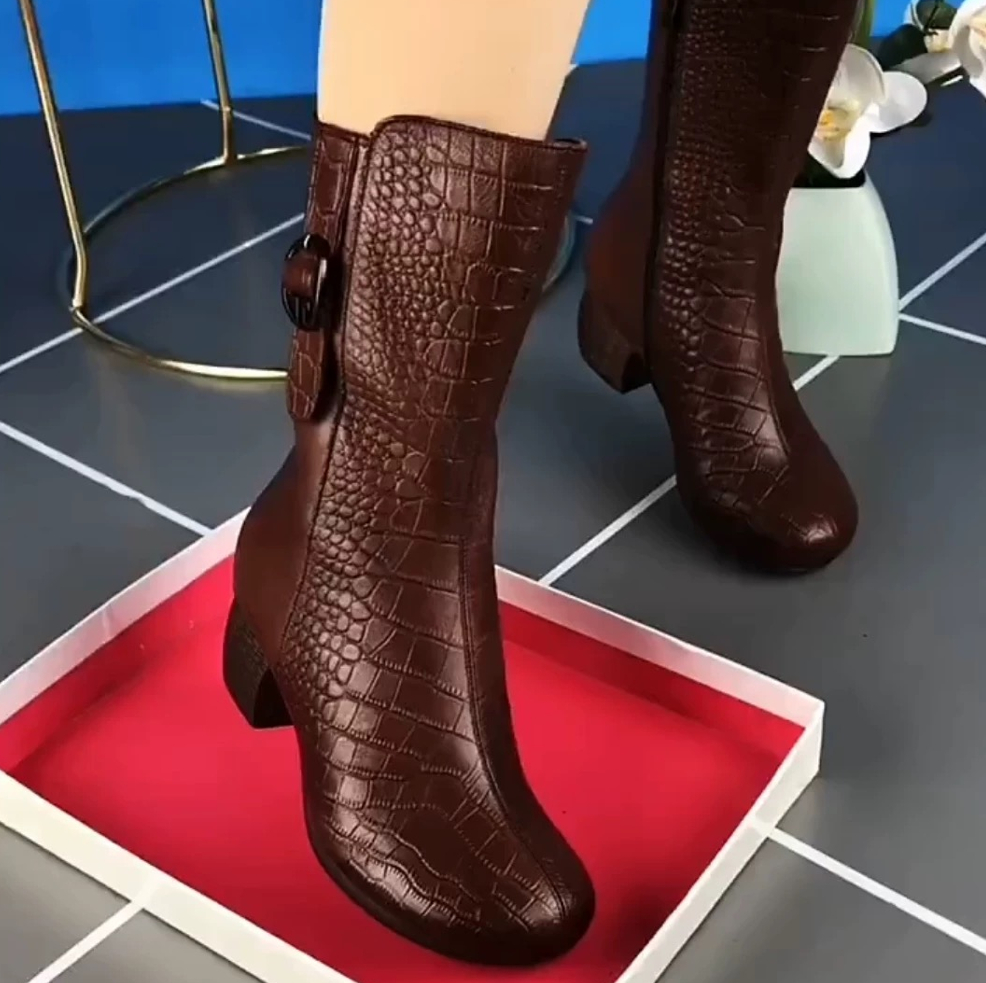 New Fallwinter Velvet-lined Fashion Boots foto 5