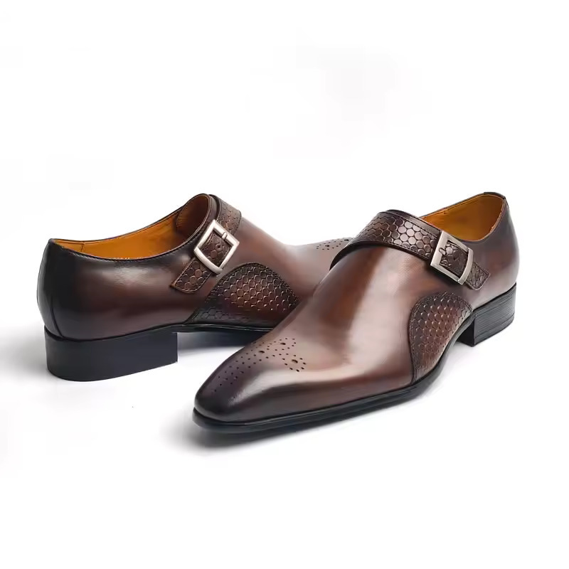 High-quality Mens Leather Shoes Casual Business Fashionable Office Footwear foto 5