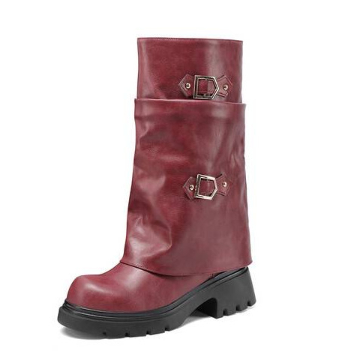 Womens Retro Multi-Layer Boot Buckles foto 2