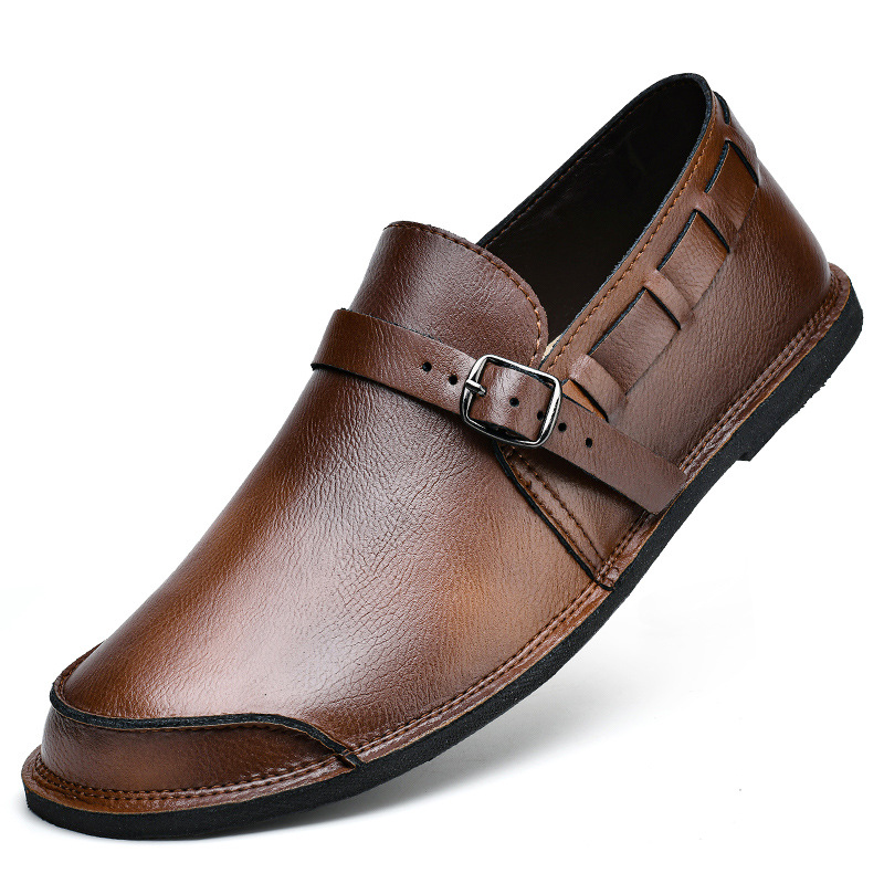 Men's Daily Soft Sole Leather Casual Shoes foto 3