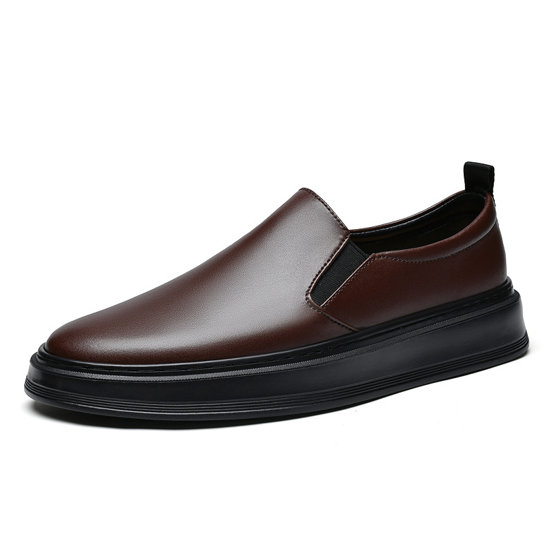 Fashion Men's Cowhide Noodle Casual Shoes foto 2