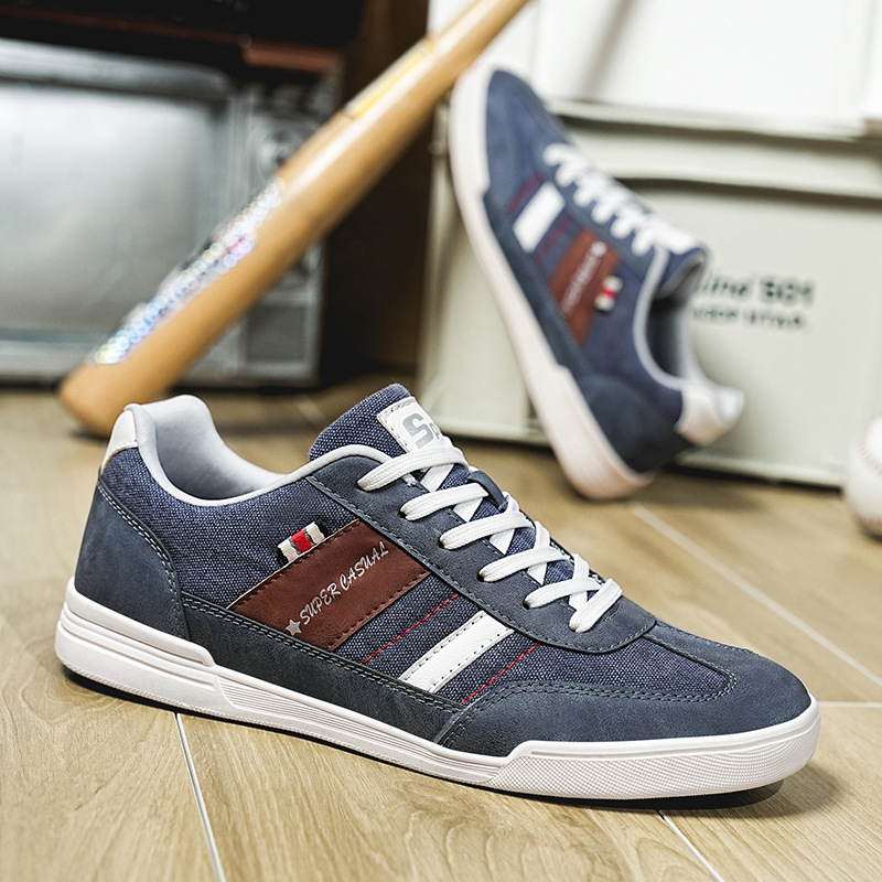 New Plus Size Denim Men's Outdoor Casual Shoes foto 4