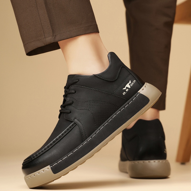 New Autumn Business Formal Shoes Men's British Mid-top foto 4