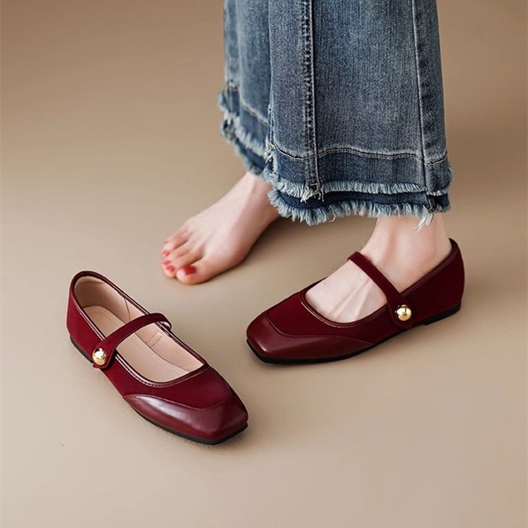 French Style Mary Jane Shoes Women's Flat Bottom foto 2