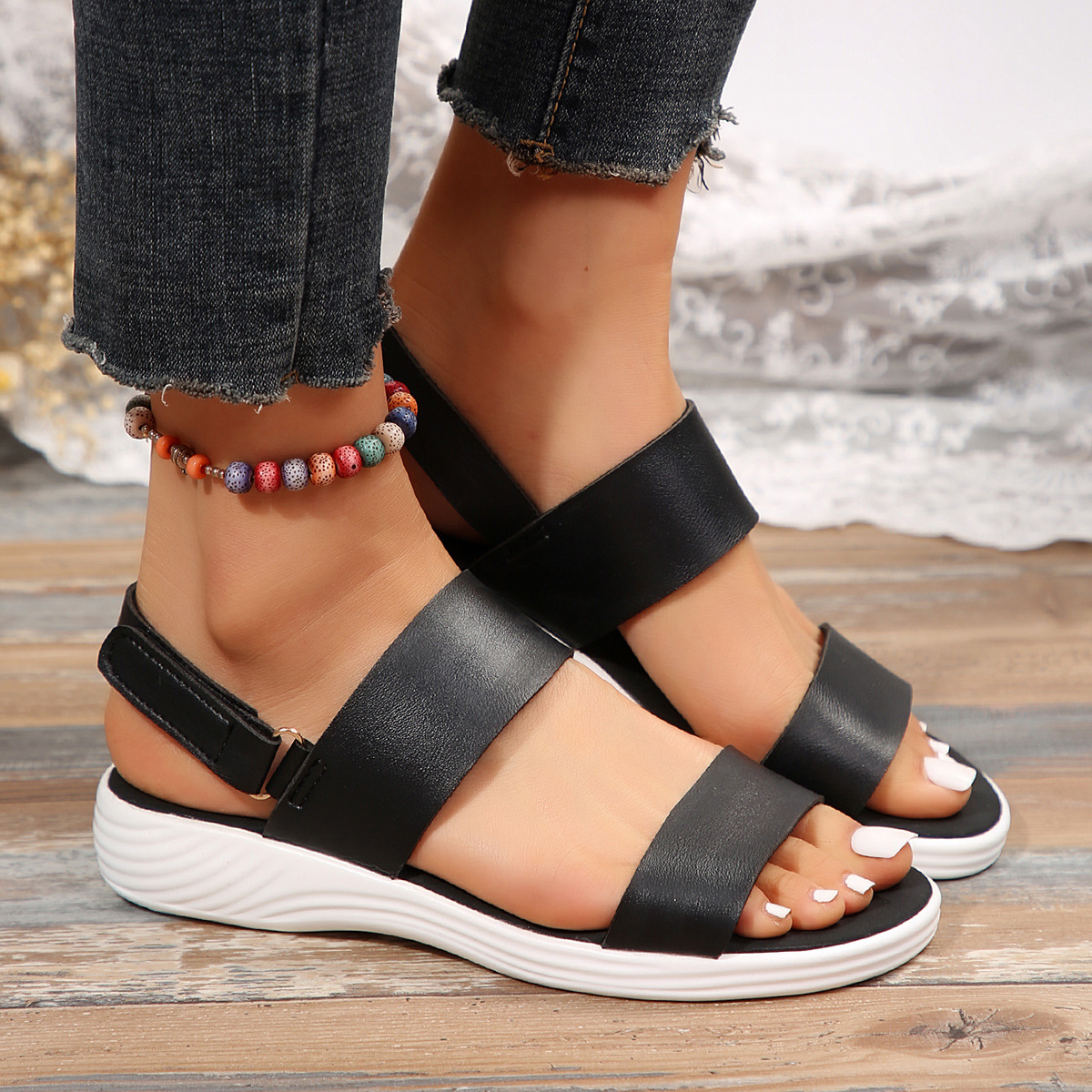 Summer New Large-size Womens Shoes For Export Casual Style foto 3