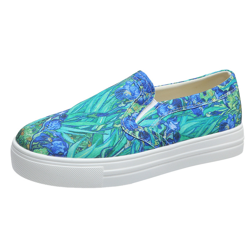 Casual Large Size Canvas Shoes Women's Flat Bottom foto 4