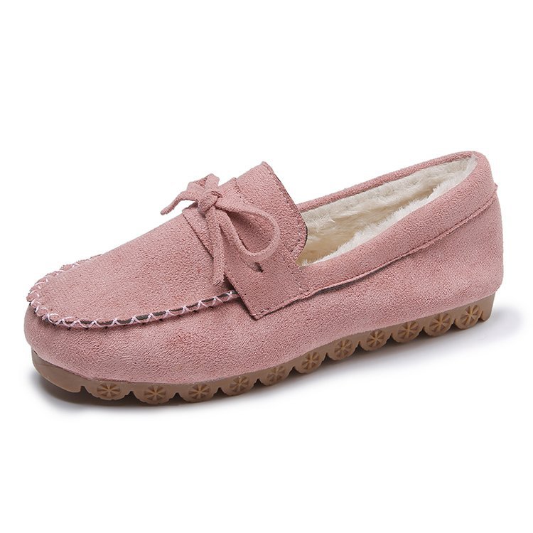 Plus-size Square-toe Chunky-soled Fleece-lined Stitched Shoes Snow Boots foto 4