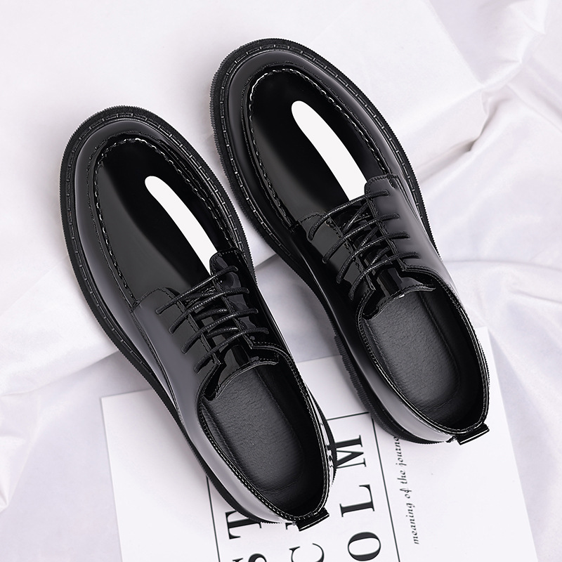 New-style Casual Leather Shoes For Men With A Polished Finish foto 2