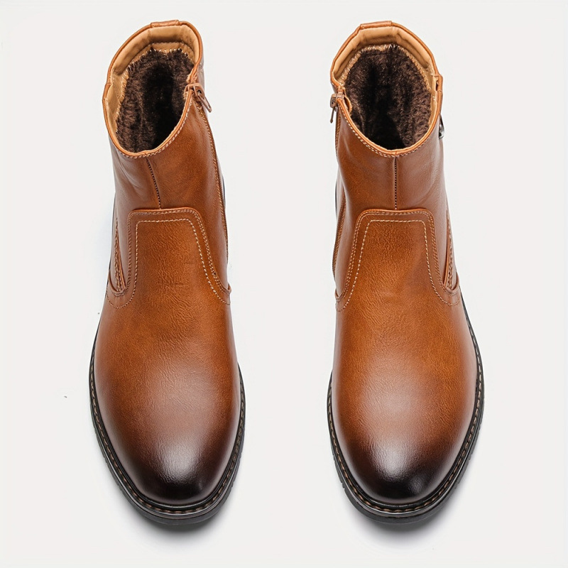 Dress Boots With Zipper Faux Fur foto 4