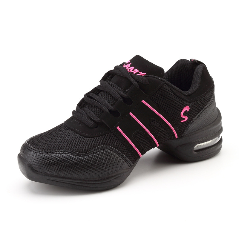 Womens Breathable Mesh Soft-soled Dance Shoes foto 4