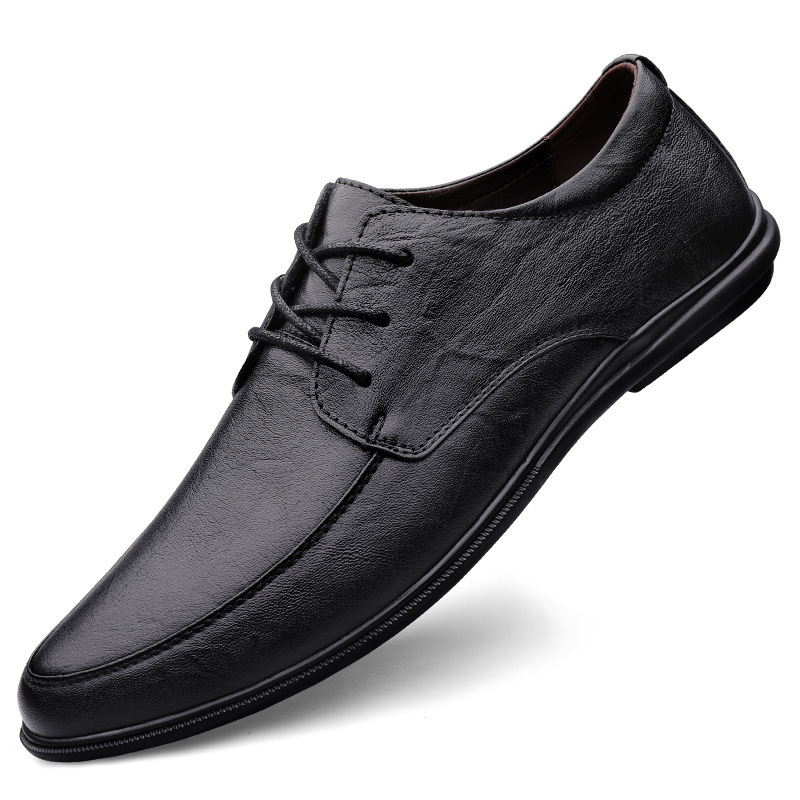 Mens Casual Leather Shoes With Soft Soles foto 5