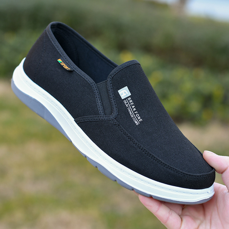 Denim Casual Shoes Slip-on Simple Slip-on Soft Bottom Work Shoes Board Shoes foto 3