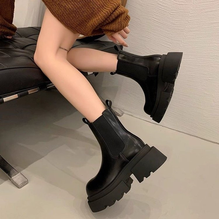 Invisible Heightening Retro Western-style Boots foto 2