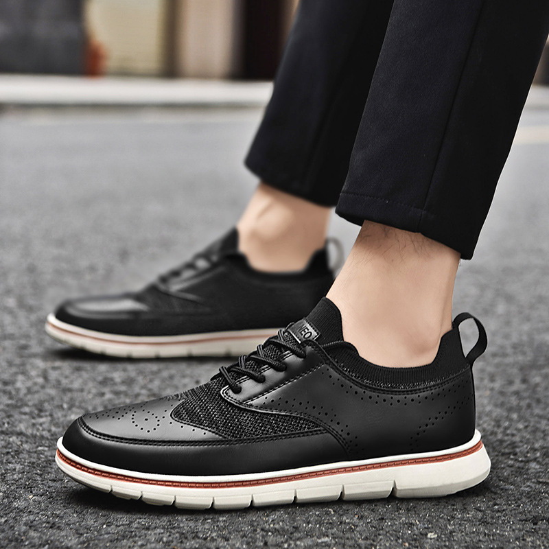 Men's British Style Casual Fashion Leather Shoes foto 5