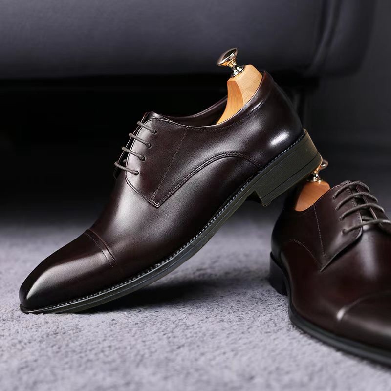 Classic Casual 3D Squaretoe Leather Shoes For Me foto 4