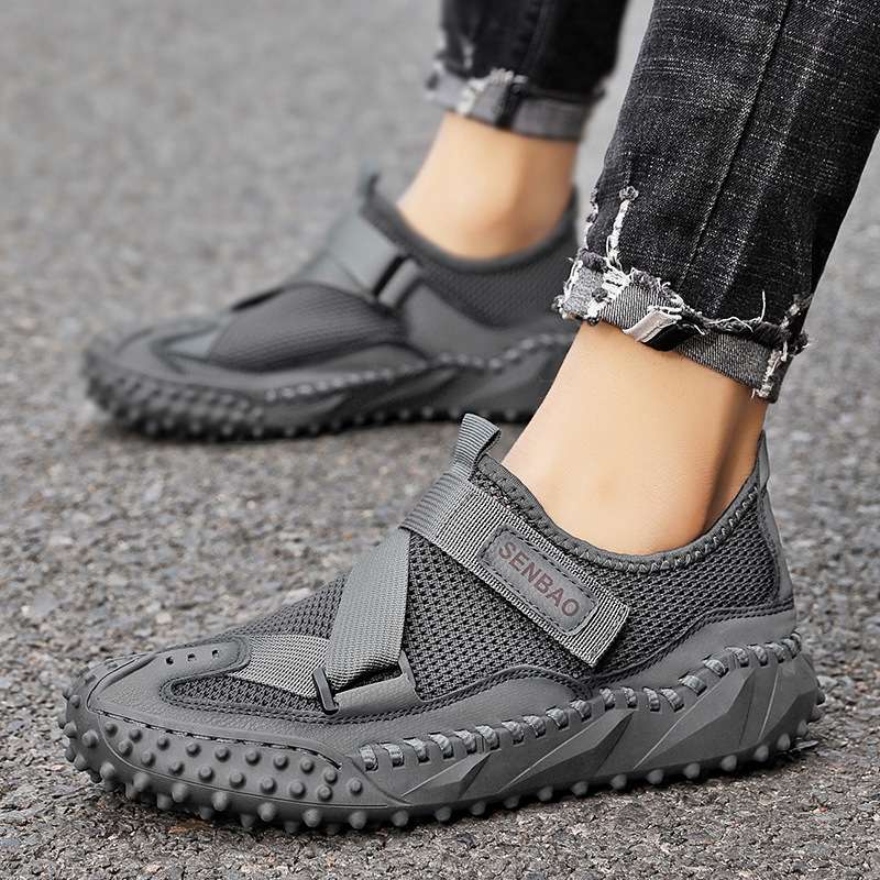 Plus Size Men's Mesh Breathable Casual Shoes Hollow Out foto 2