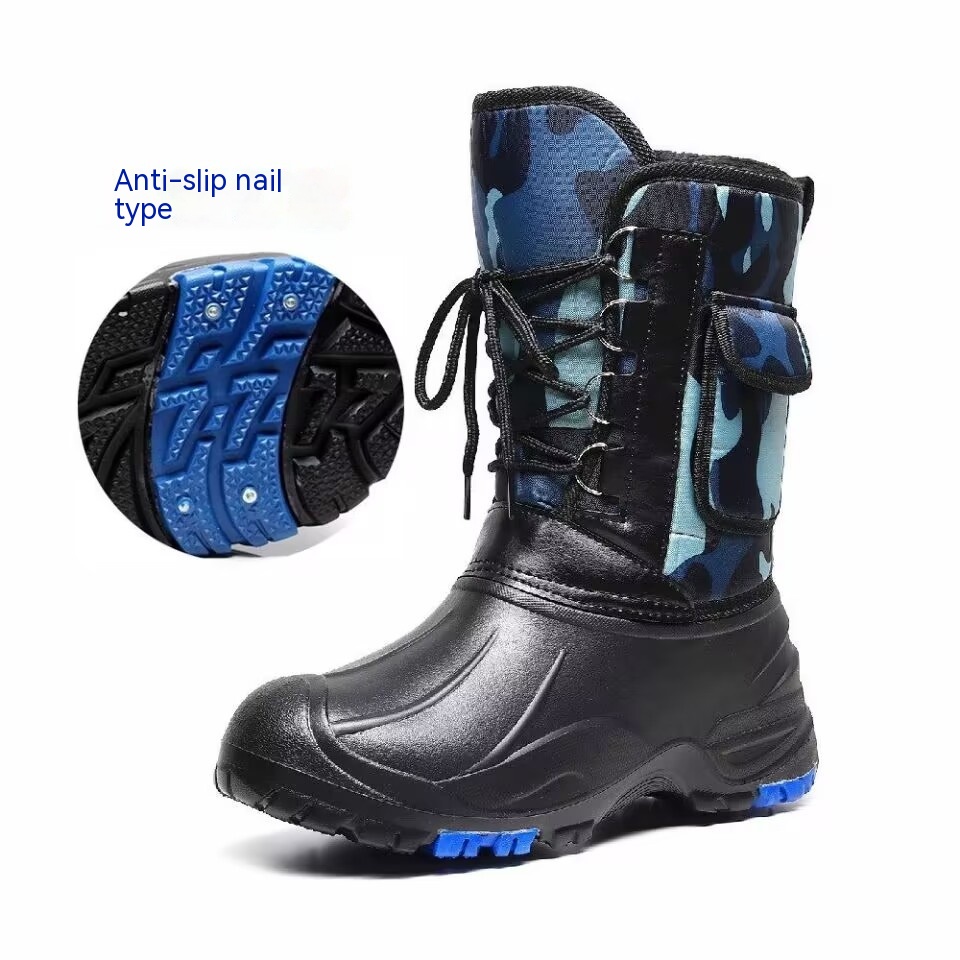 Fleece-lined Cotton-padded Warm Keeping Fishing Boots foto 3
