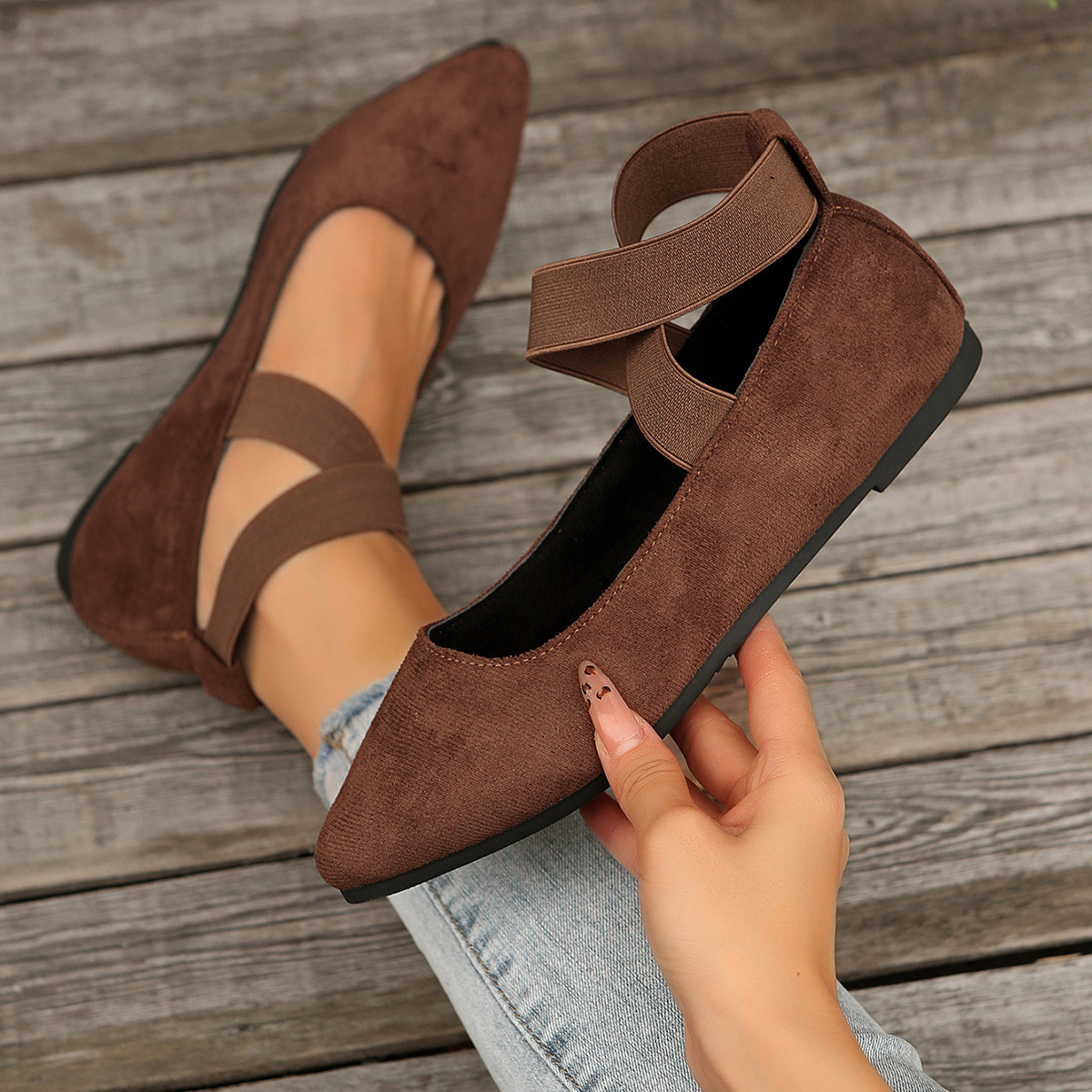 Plus-size Casual Womens Loafer Shoes foto 5